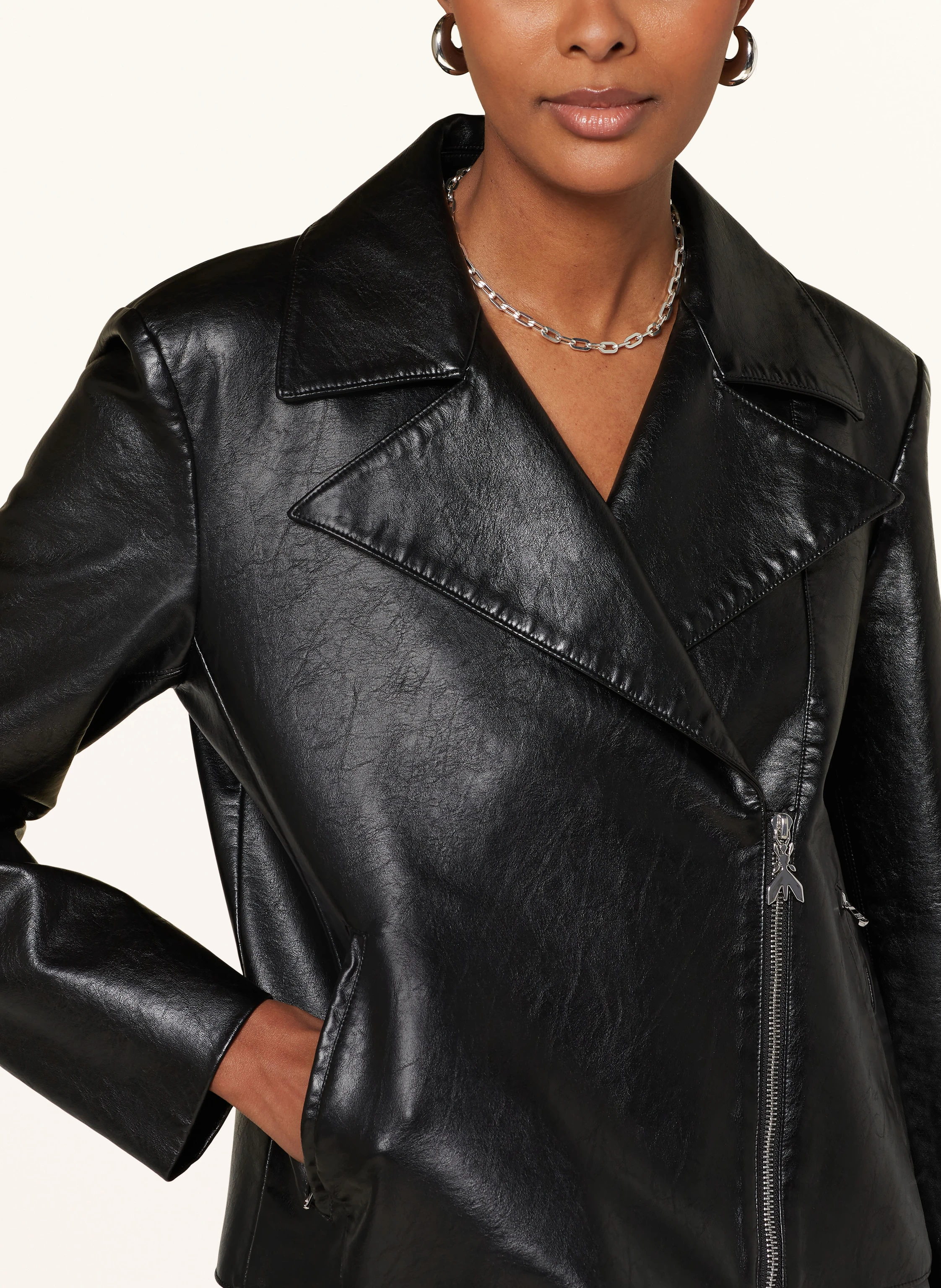 PATRIZIA PEPE Jacke in Lederoptik