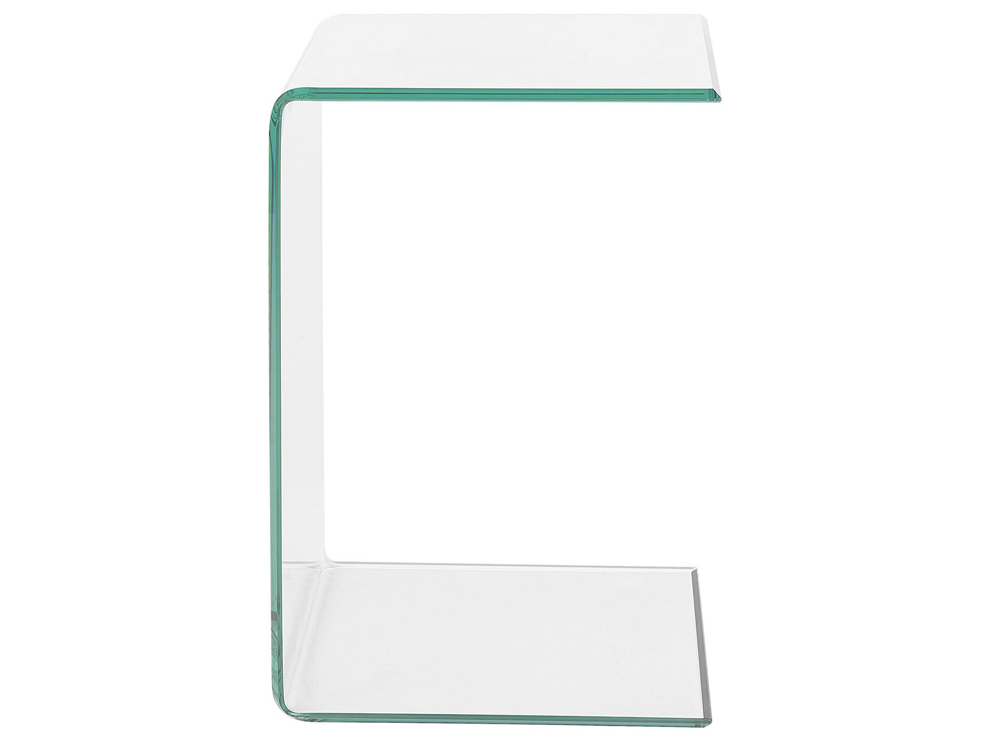 Bijzettafel LOURDES Veiligheidsglas Transparant
