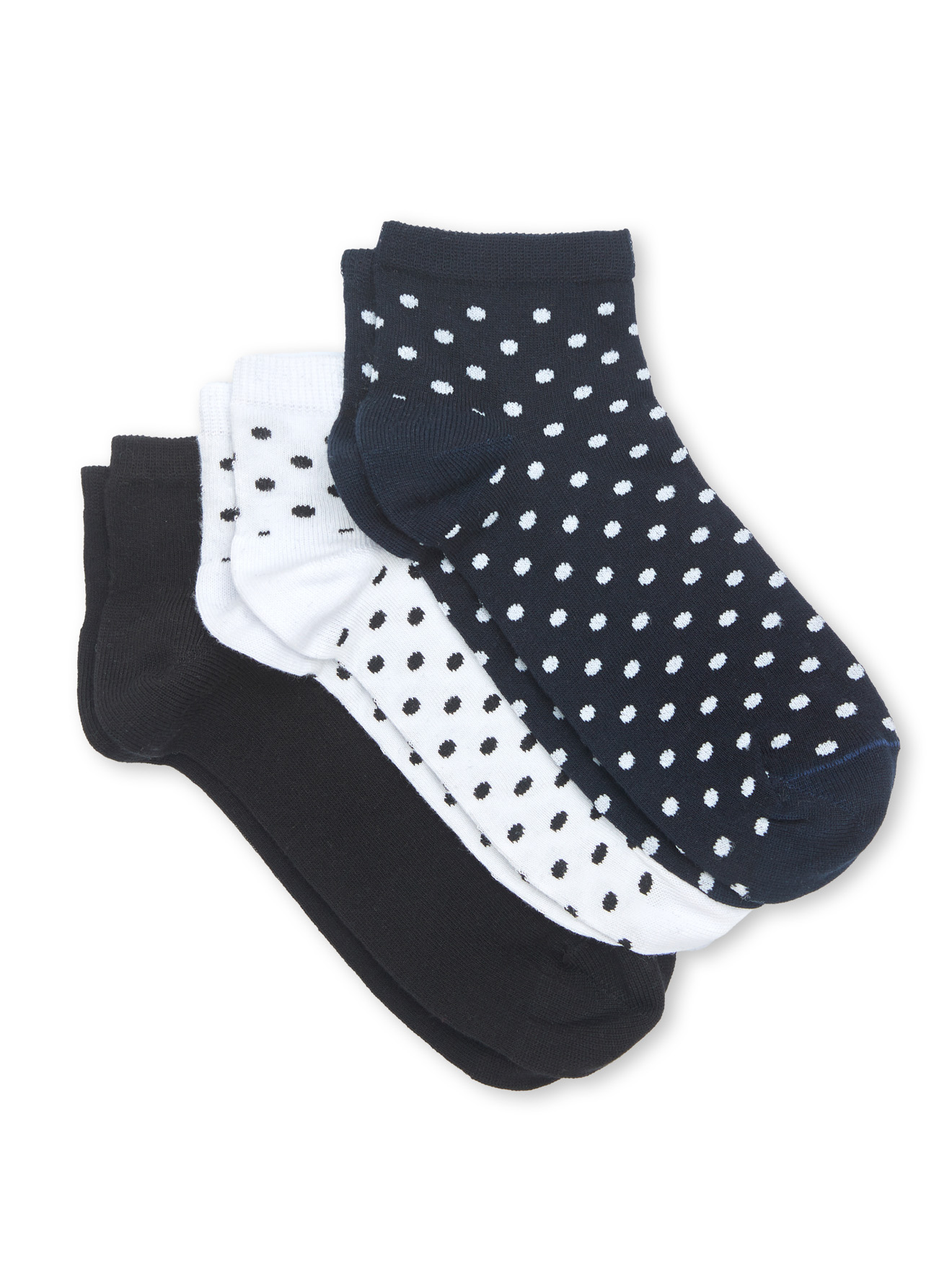 Lot de 3 paires de socquettes fantaisie