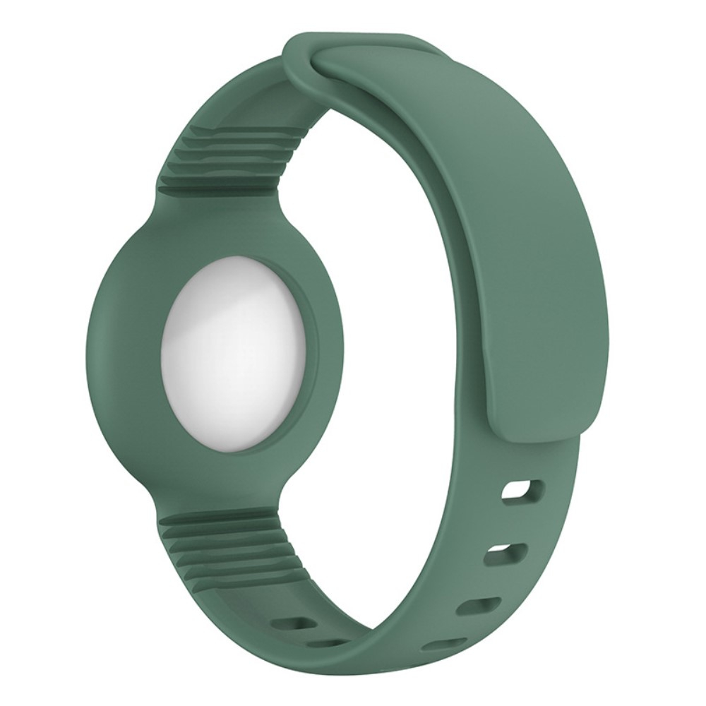 Apple AirTag Silikon Sport Armband (Gelenkumfang 140-220mm) - Grün