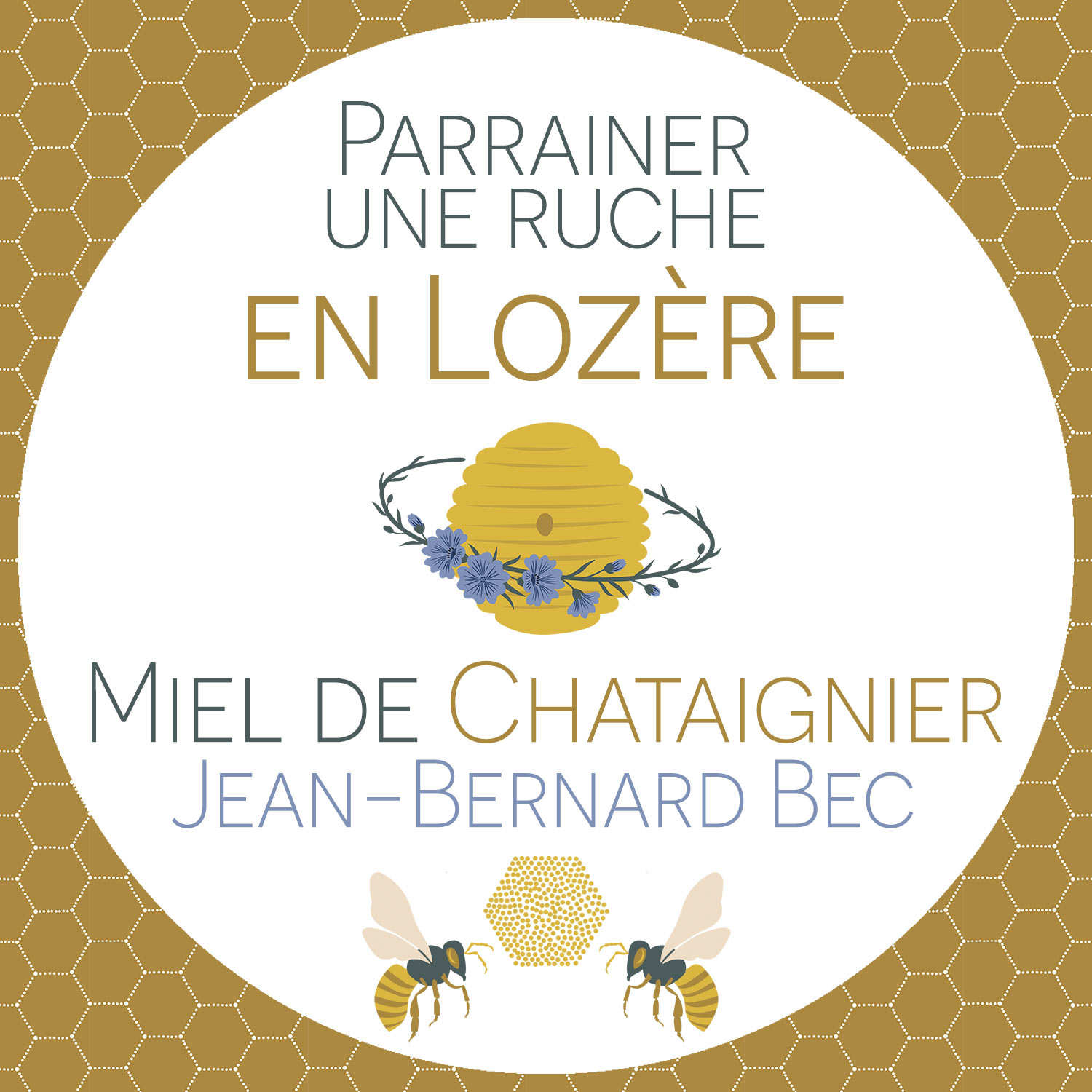 Parrainer une ruche en Lozère : Miel de châtaigner - Récolte 2024