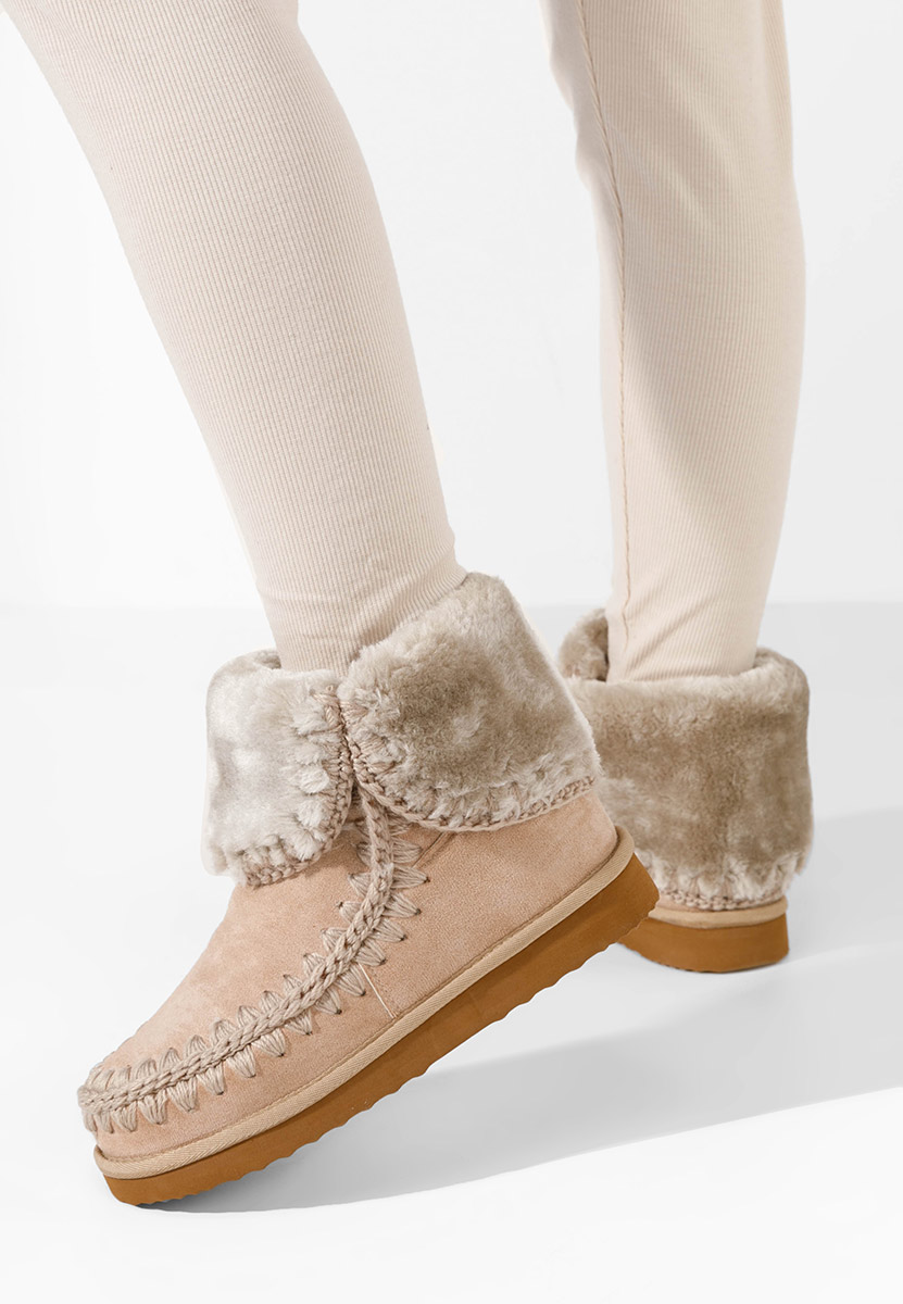 Bottes mocc beige Maisara