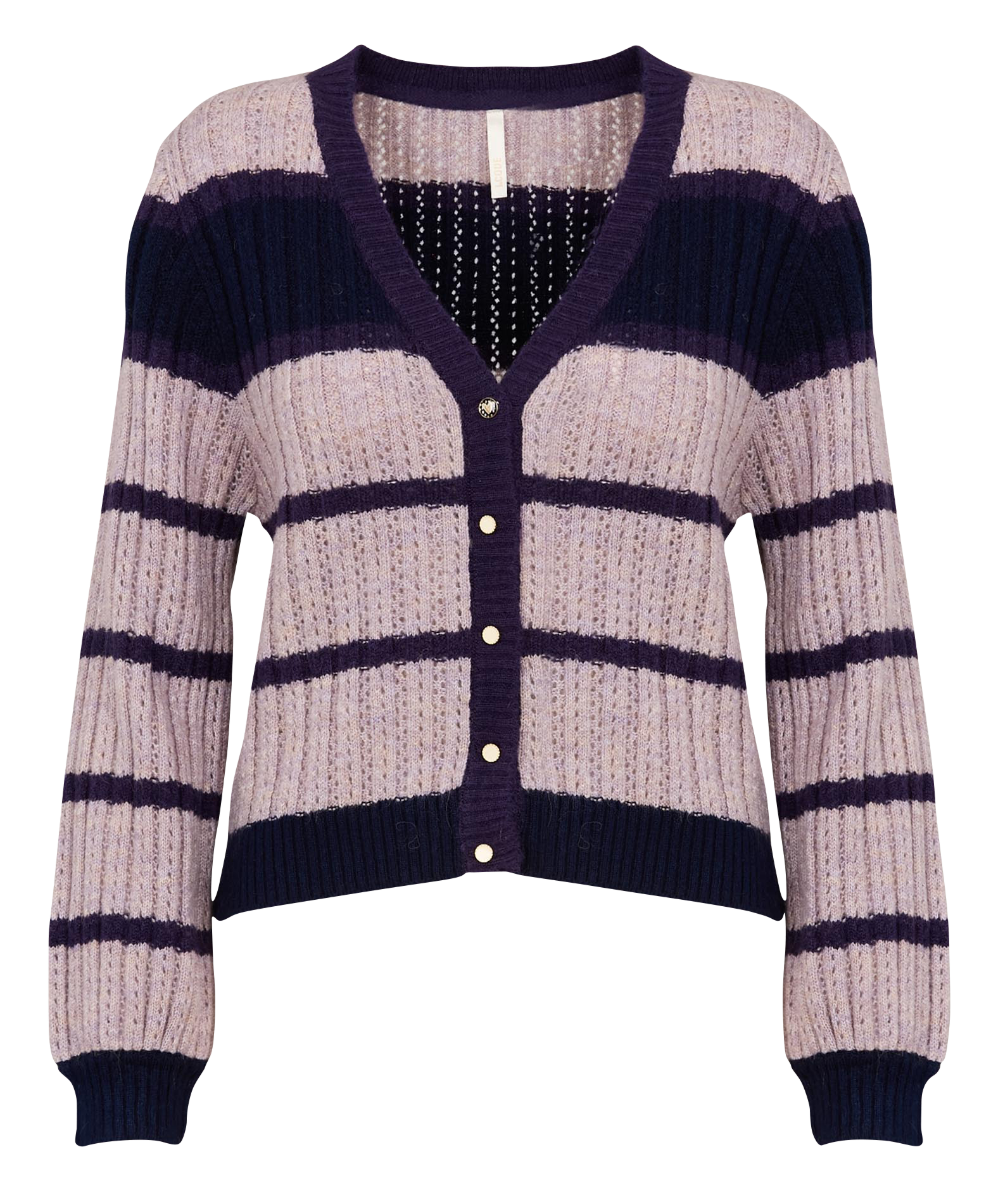 Gilet court droit col V | Bleu