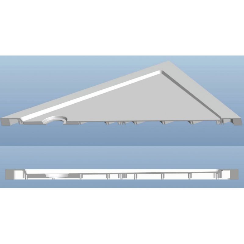 Badstuber Tris SMC douchebak 100x100x3,5cm vierkant