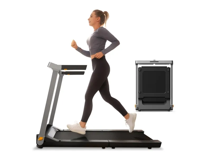 Kingsmith Walkingpad G1, 110 kg, 1 km/t, 12 km/t, Kalorier, Afstand, Hastighed, Tid, Knapper, Dreje, LED