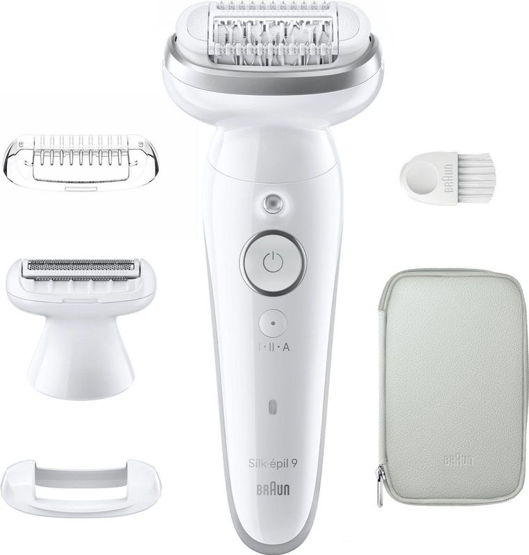 Braun - Silk·épil 9 - Ontharingsapparaat - Wit - Flexibele Kop