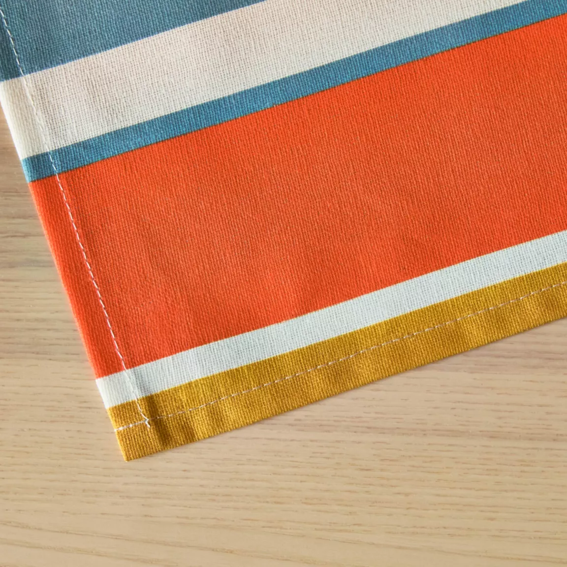 Nappe rectangulaire coton enduit (150 x 250 cm) Mandarine Multicolore