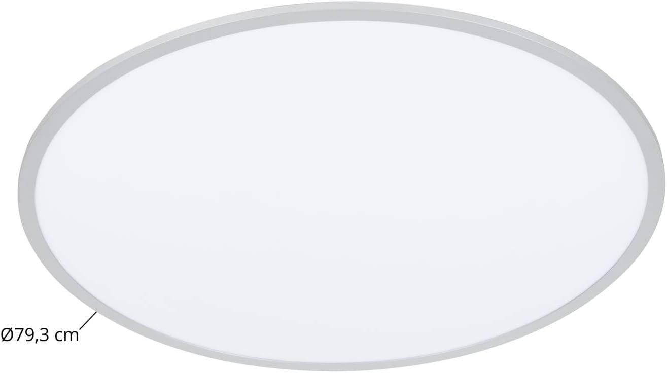 Lindby LED Deckenleuchte Narima (Modern) in Alu (1 flammig,) - Lampe Deckenlampe Küchenleuchte