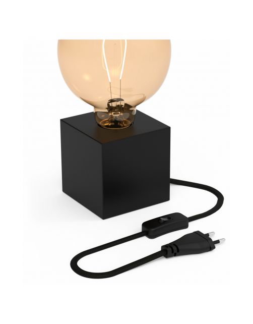 Calex Tafelarmatuur Black + Schakelaar 1.8m - Lichtbron -