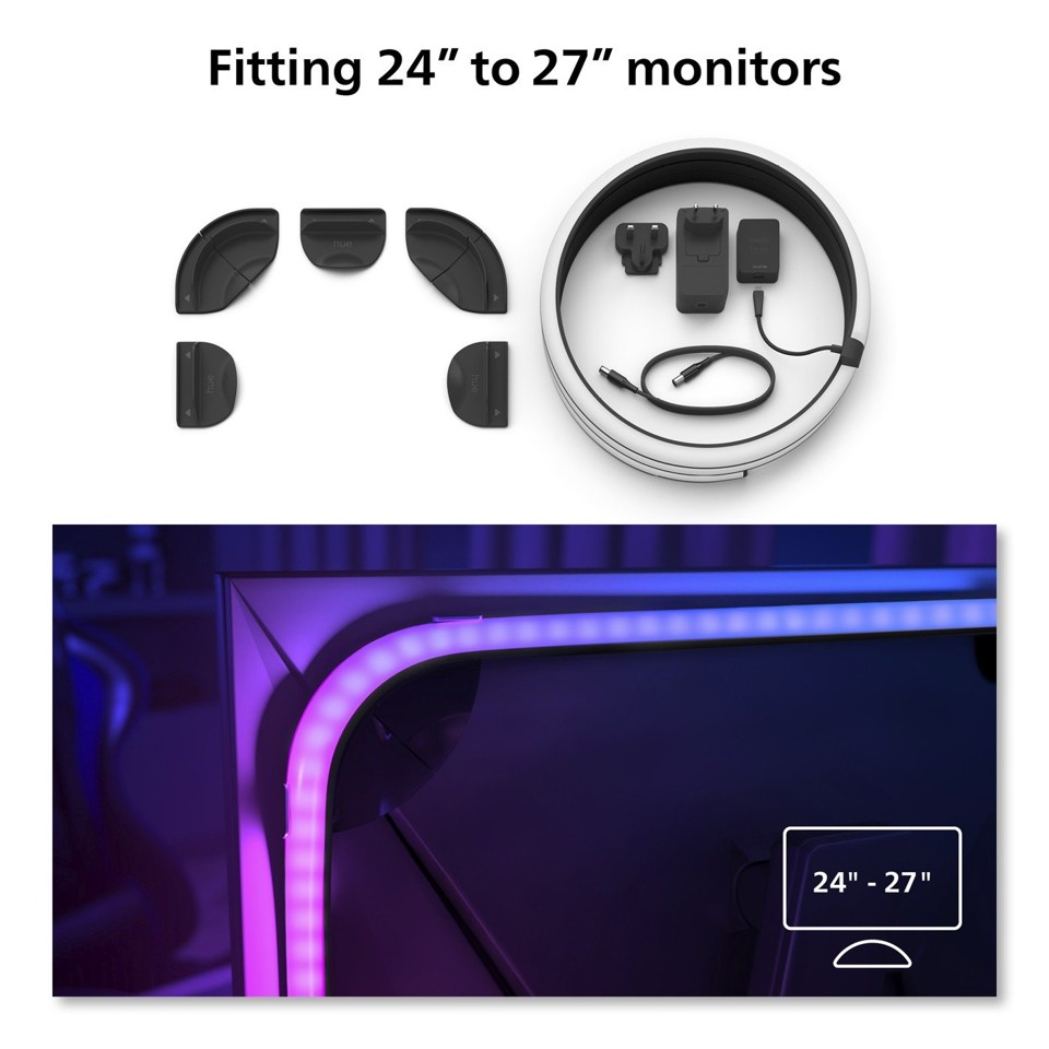 Philips Hue - 2xGaming Gradient PC strip 24 27 Inch - Bundle