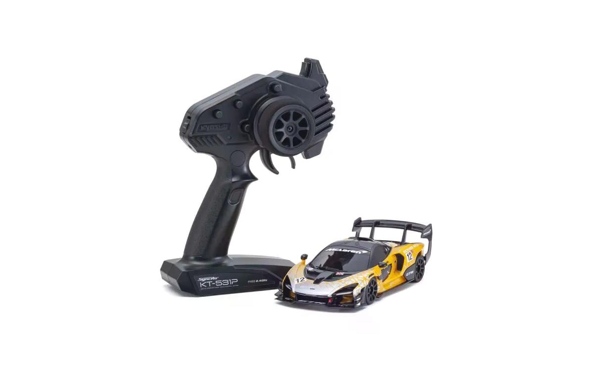 Mini-Z MR-03 McLaren Senna GTR, Orange RWD, 1:27, Readyset<br>Mini-Z On-Road Modell mit Heckantrieb im Massstab 1:27