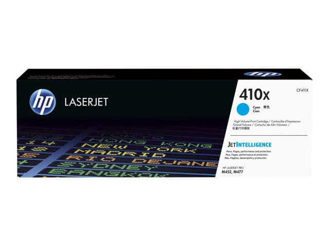 HP blækpatron 410X High Yield Original LaserJet Cyan