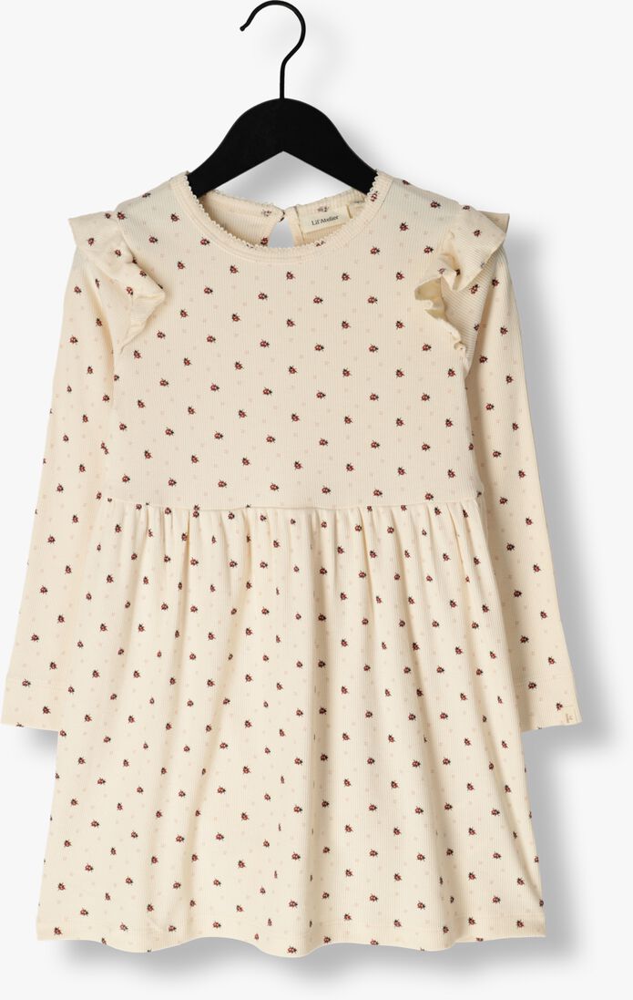 LIL\\' ATELIER witte lil' atelier mini jurk nmfgago kee ls dress