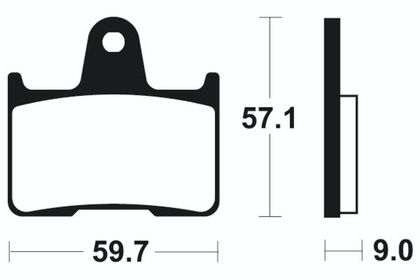 Plaquettes de freins Tecnium Performance métal fritté - MR265
