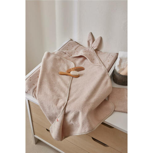 Cape de bain + gant de toilette Moka - Bali Moka et Snow - NOUKIE 'S