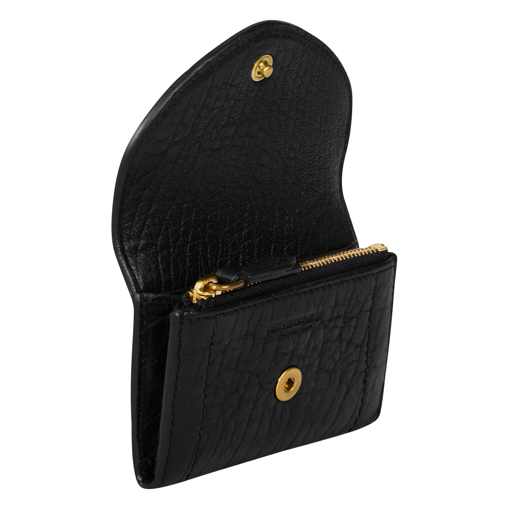 HELMUT PM - Portefeuille en cuir| Noir
