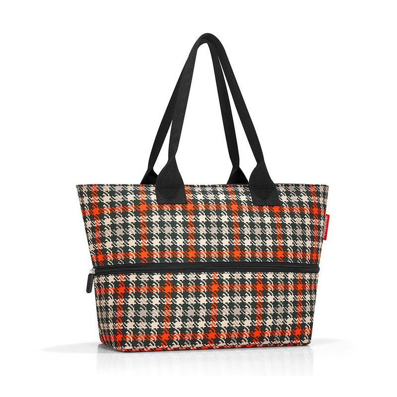 Sac shopping Shopper E1 Extensible 50 cm Glencheck red