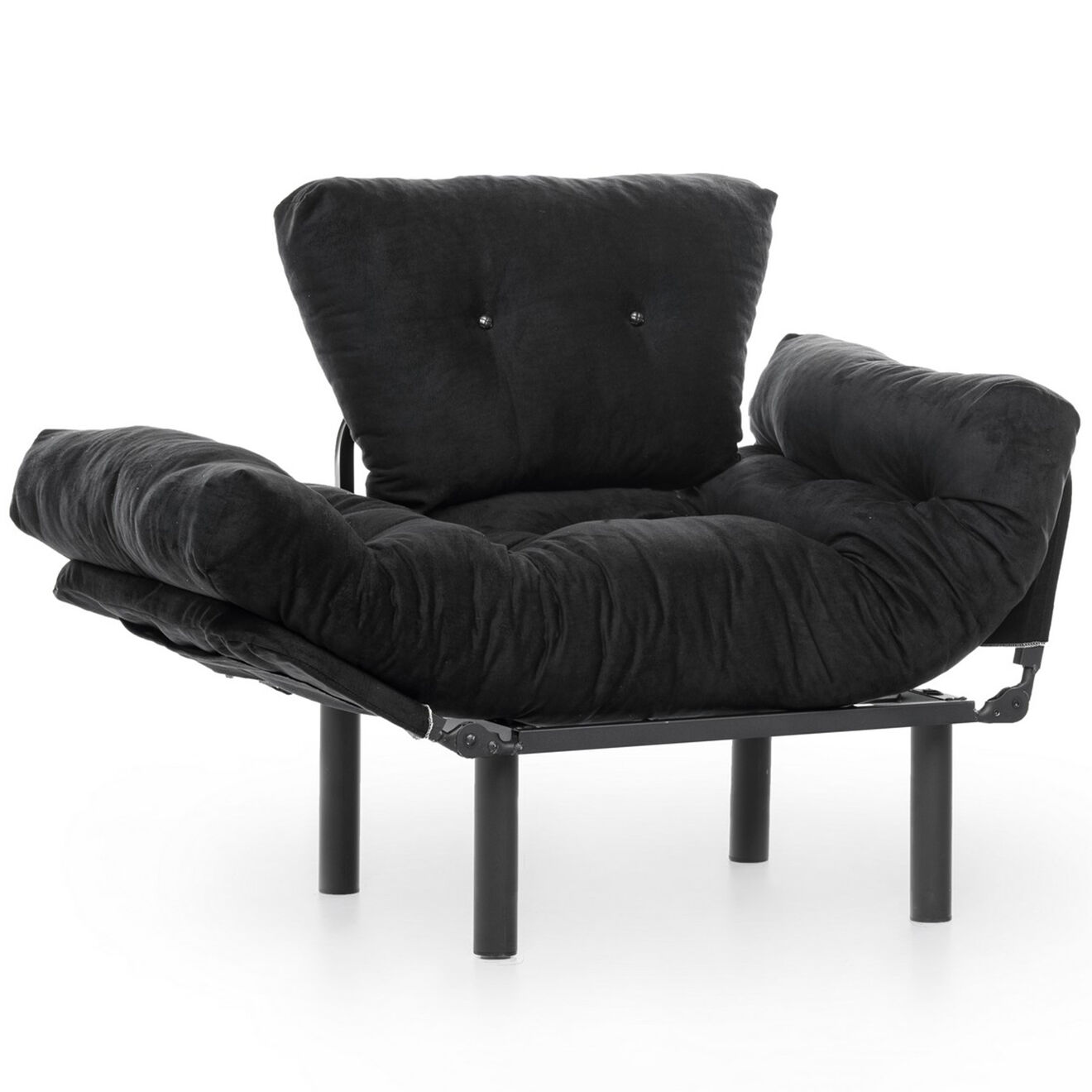 Atelier del Sofa Fauteuil Nitta noir - 128x35x65 cm