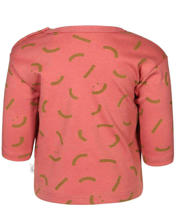 Langarmshirt PURE – SMILE in rosewood