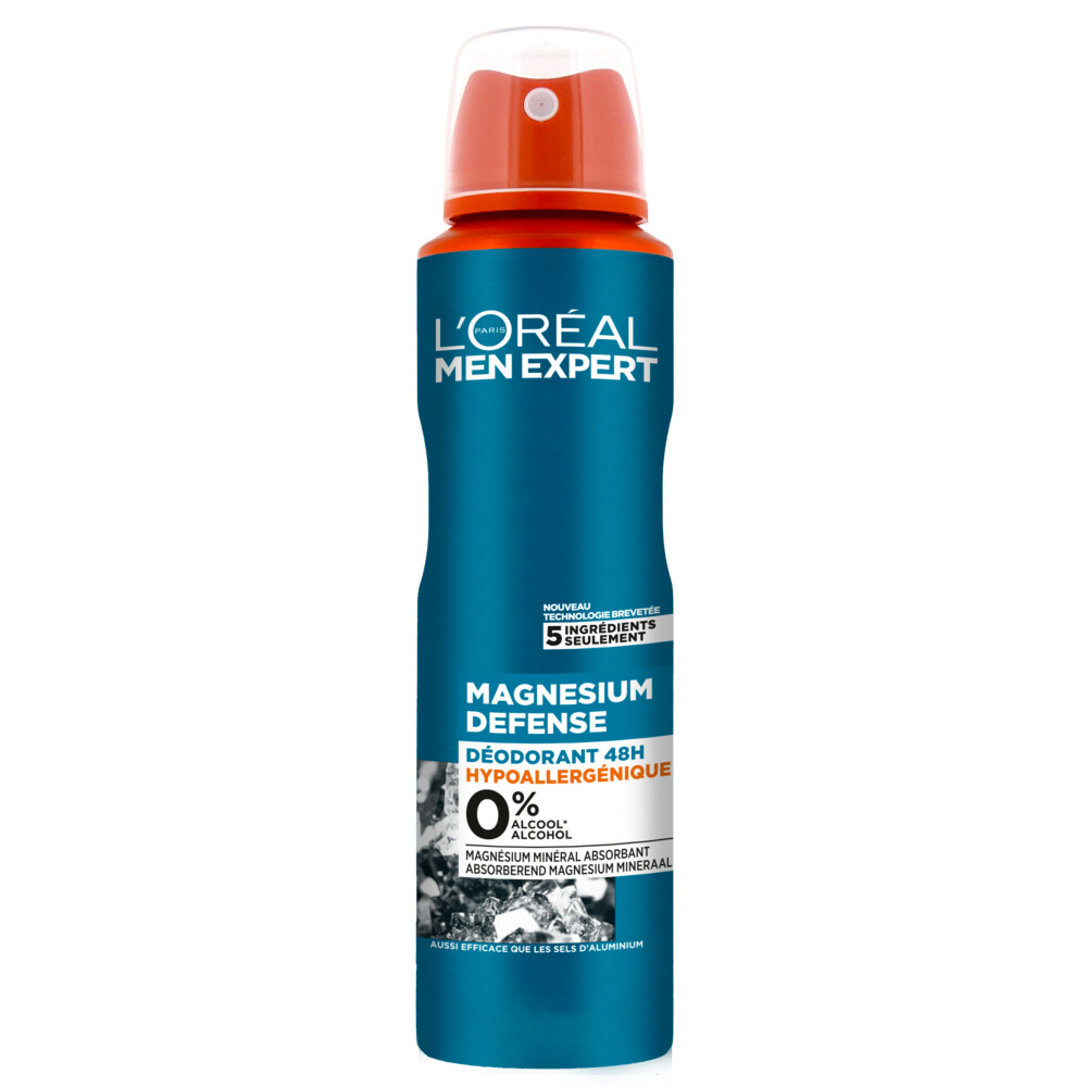 6x L'Oréal Men Expert Deodorant Spray Magnesium150 ml