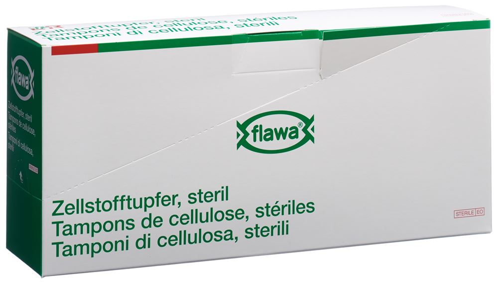 FLAWA Zellstofftupfer 4x5cm steril 3 Stk
