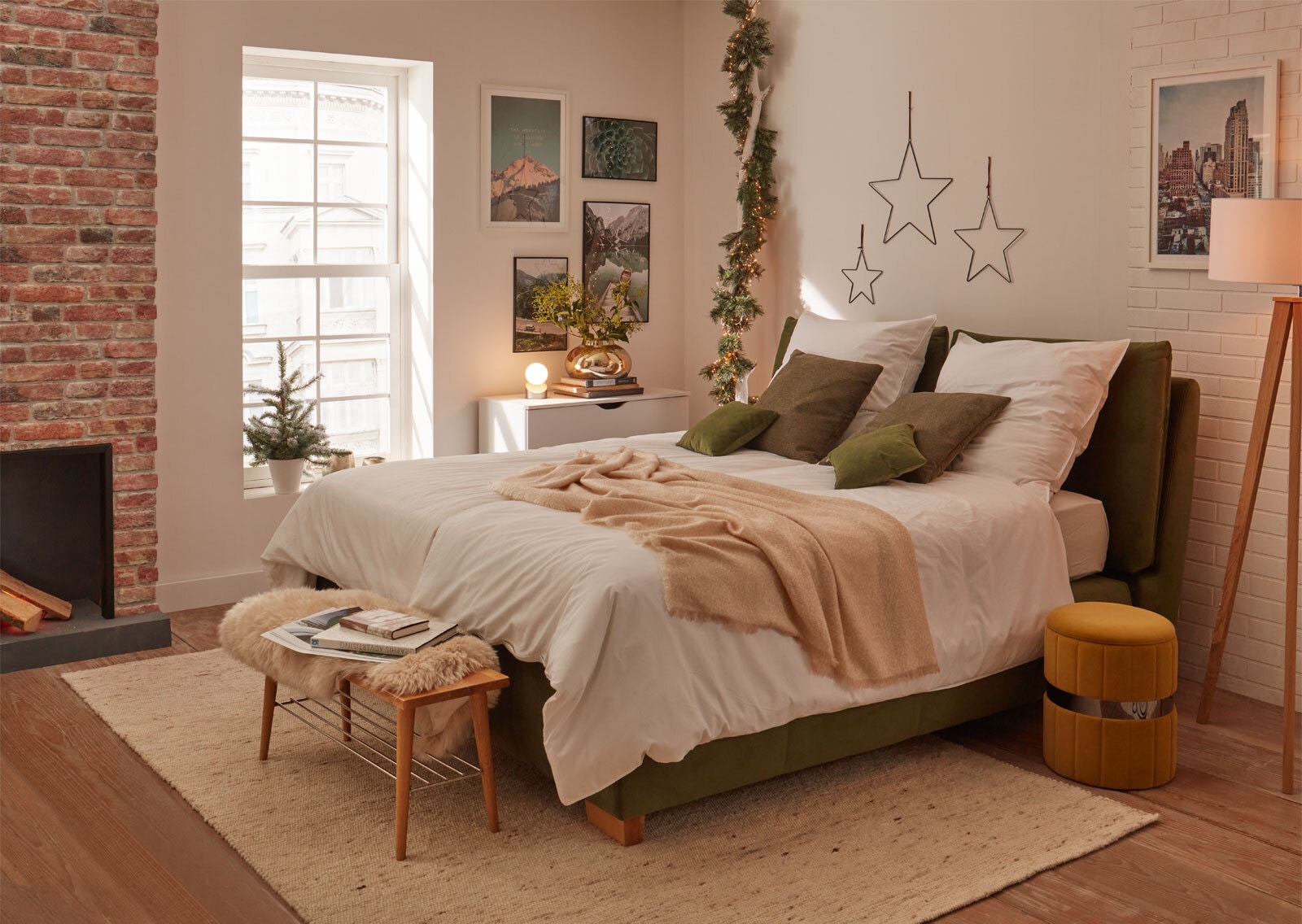 CASAVANTI Garderobenbank 90 cm Wildeiche mit Schuhablage