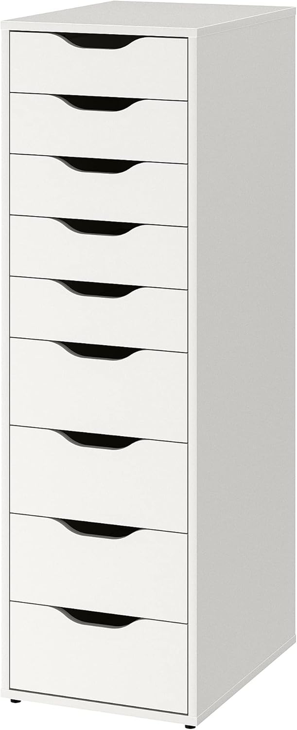 IKEA Alex Schubladenschrank mit 9 Schubladen, 36 x 116 cm, weiß