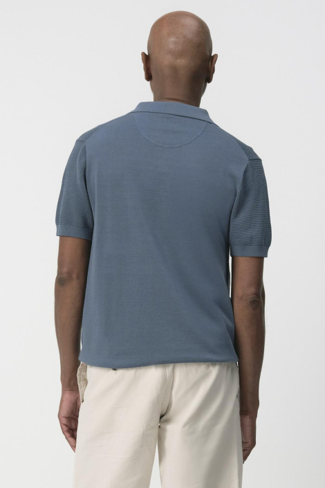 Campbell blauwe heren polo