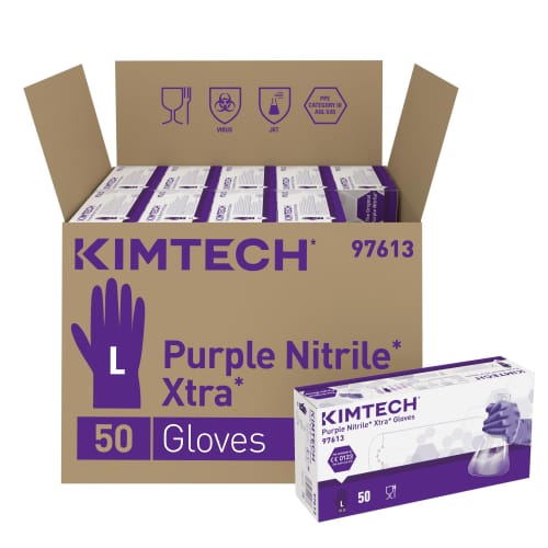 Gant à usage unique nitrile KIMTECH? Science Purple Xtra? violet 30cm