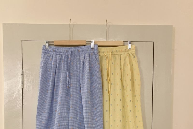 Sadelle - Pyjamabroek met trekkoord en patroon