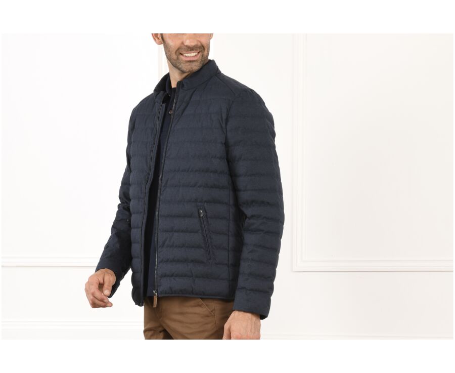Doudoune légère hiver homme Toile Navy - SVEN