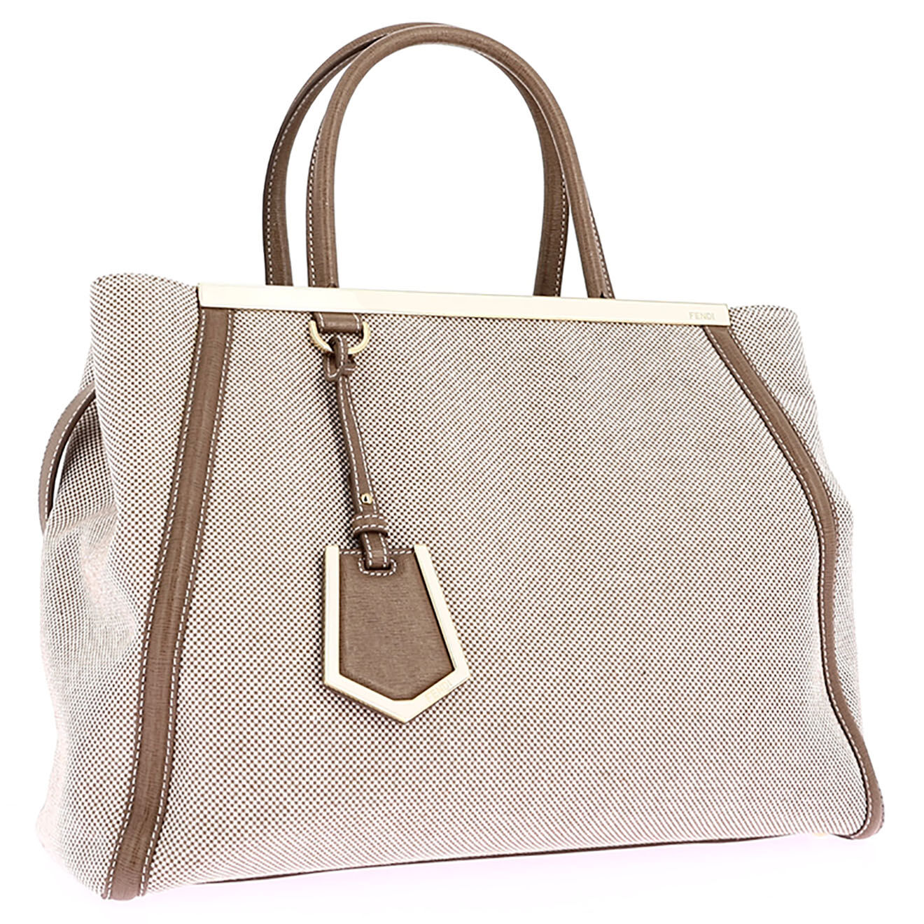 Fendi Sac 2jours Fendi en Toile beige Etat: Parfait état - 35x26x14 cm