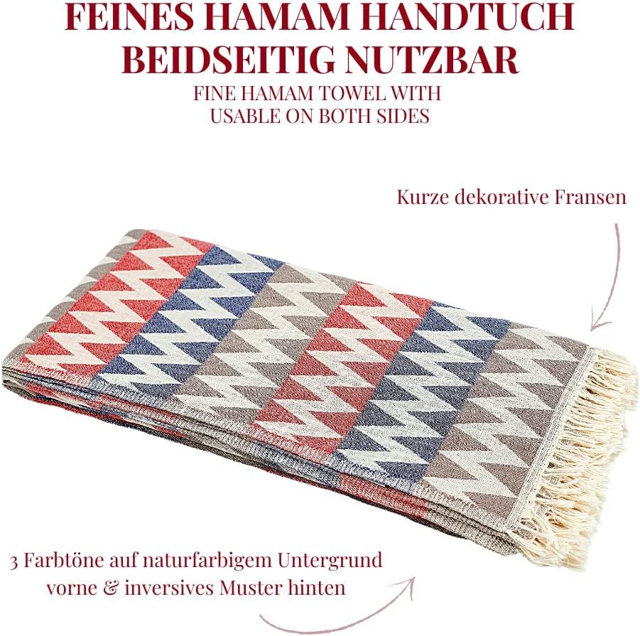 Carenesse Hamamtuch ZickZack 90*175 cm Multicolor