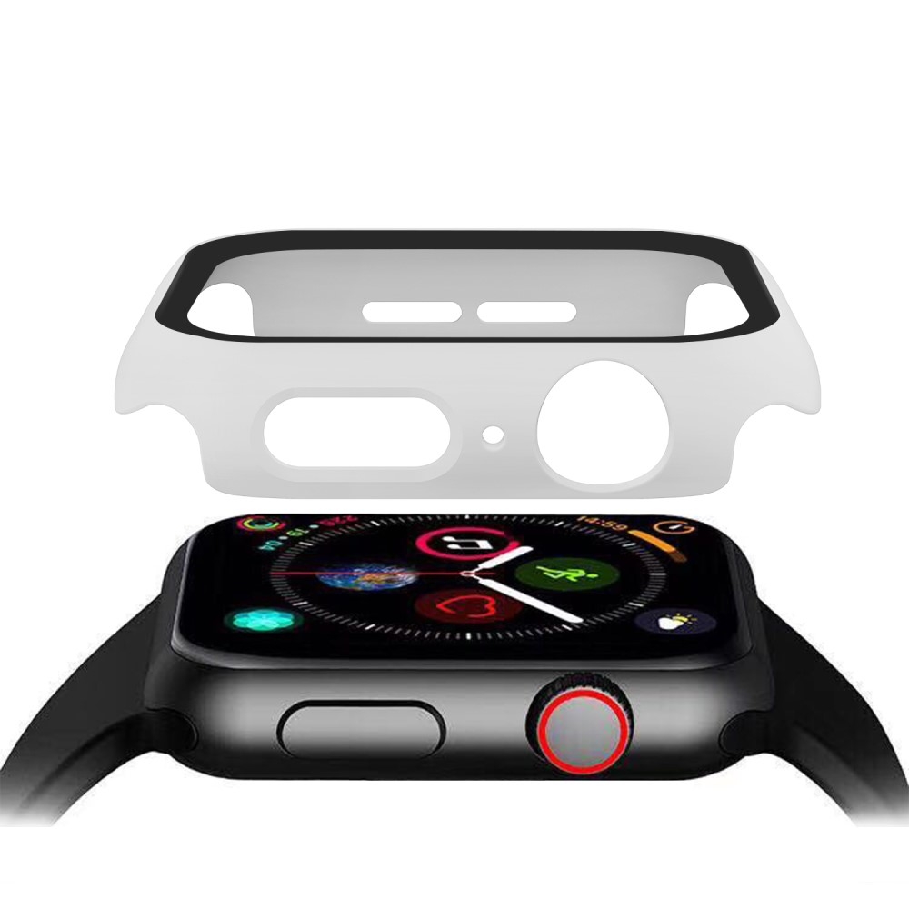Apple Watch (44mm) Hardcase Bumper   Display Schutzfolie - Weiss