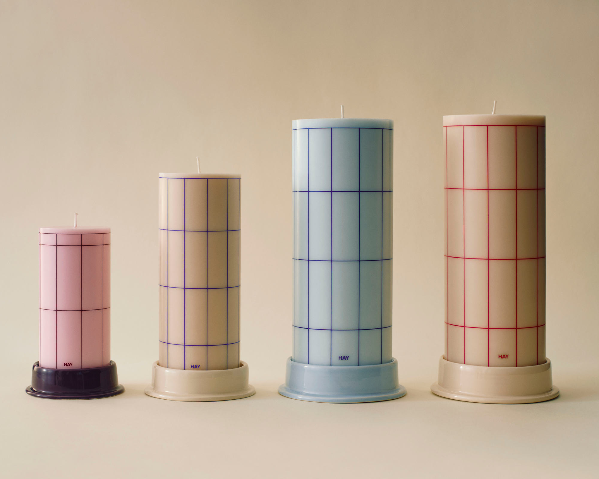 Kandelaar Column Large pale blue