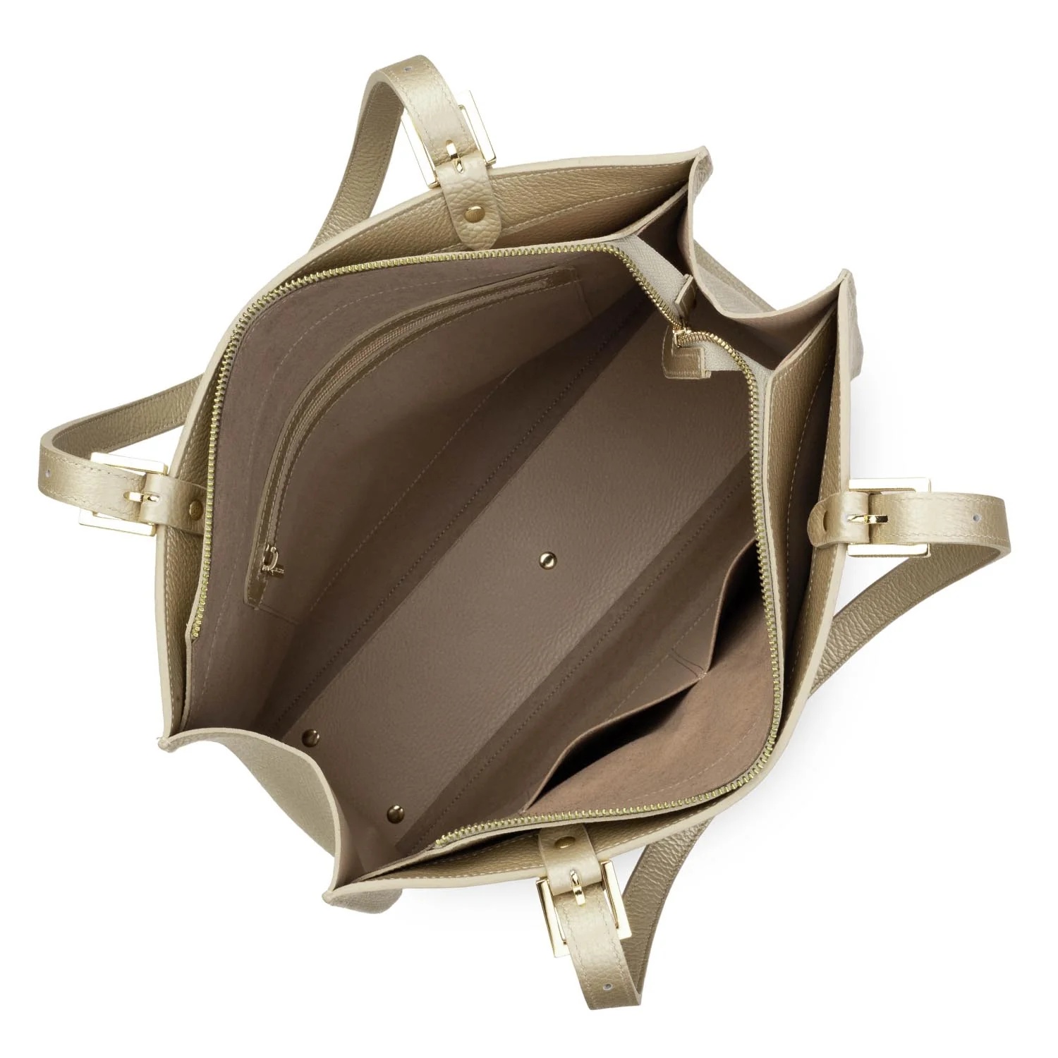 Foulonné Double-Grand sac cabas épaule