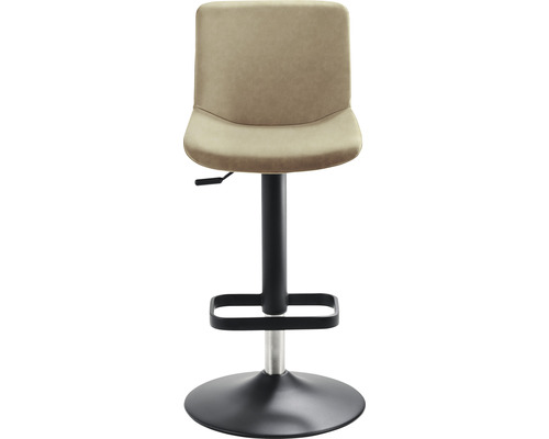 Barkruk Mayer Zitmeubelen 1235G 44 x 48 x 85 cm staal zwart/beige