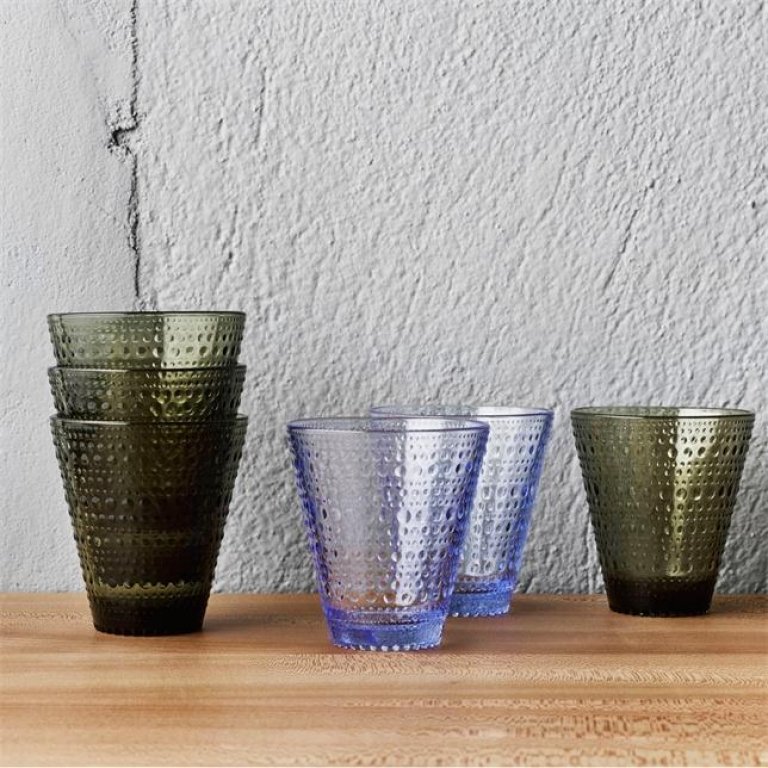 Iittala Kastehelmi glazen 30cl set van 2 aqua