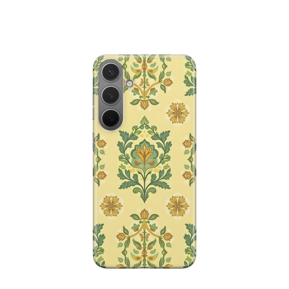 Samsung Galaxy S24 Plus Gummi Hülle Wüstenblume - Gelb