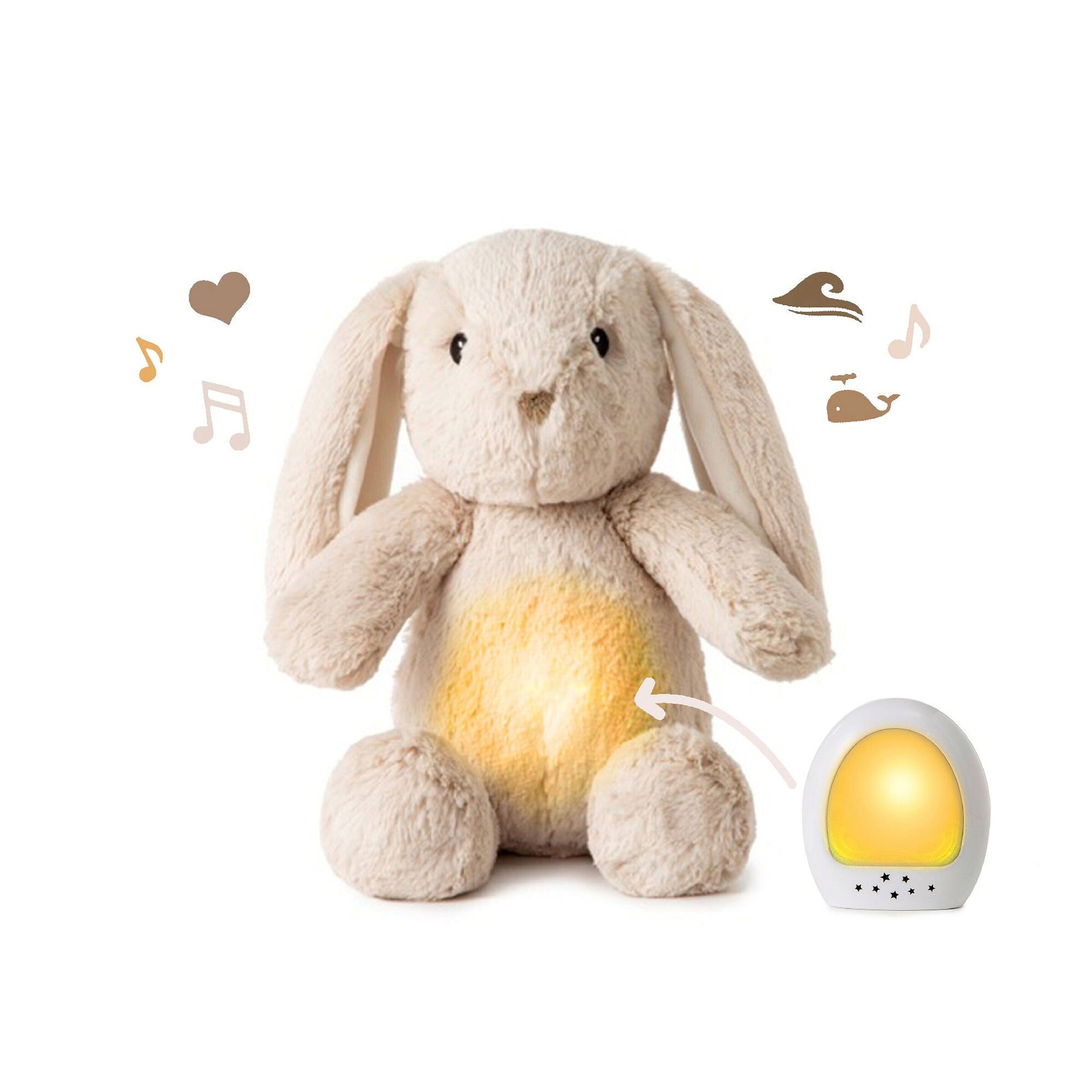 Cloud B Kuscheltier mit Nachtlicht LoveLight Buddies Hase Billy