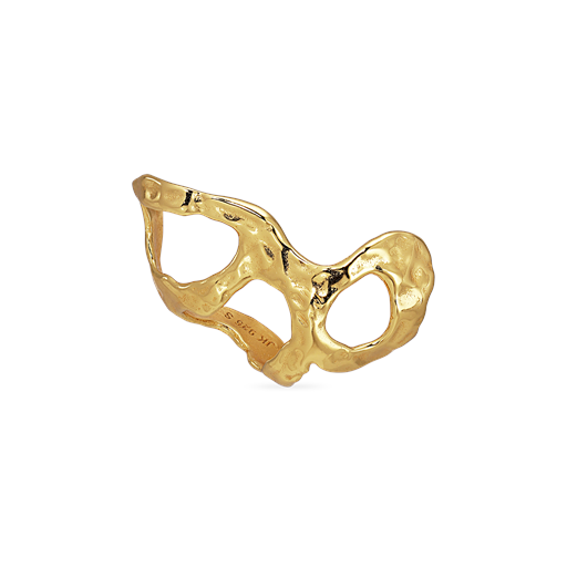 Jane Kønig Space Ear Cuff, Gold Plated-Left