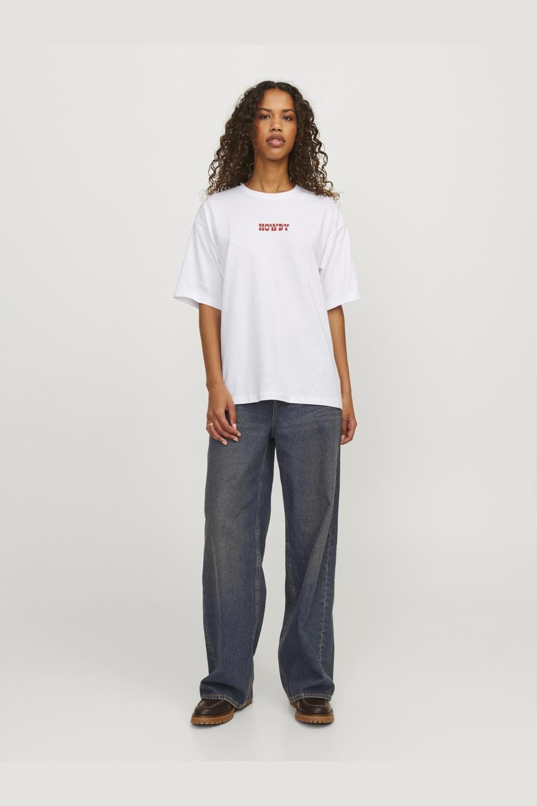 Jjxx Jxmillow Loose Ss Tee Ft24 4680394 bright white howdy