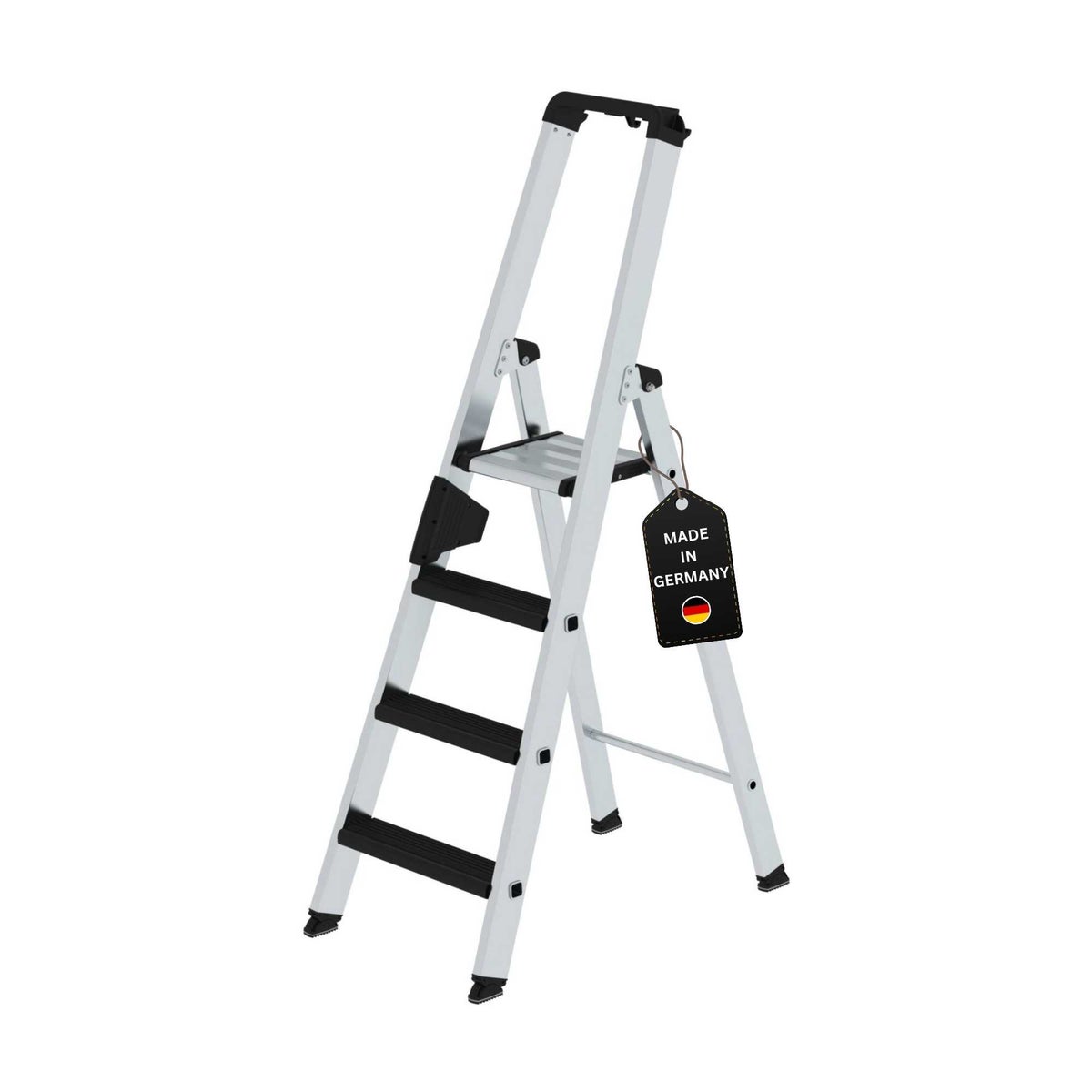 PROREGAL Trapladder, eenzijdige toegang met Clip-Step Relax, 4 treden
