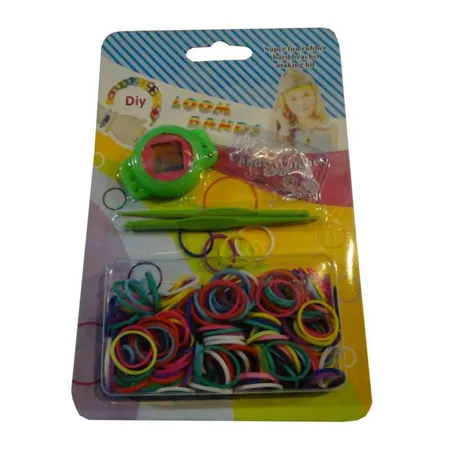 China Trading Loom Bänder Armbanduhr, 2 Haken, 4 Clips, grün, 200 Stück