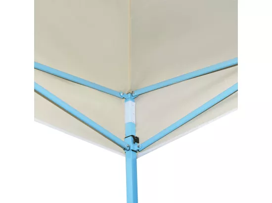 Tente de réception pliable escamotable 3x9 m crème
