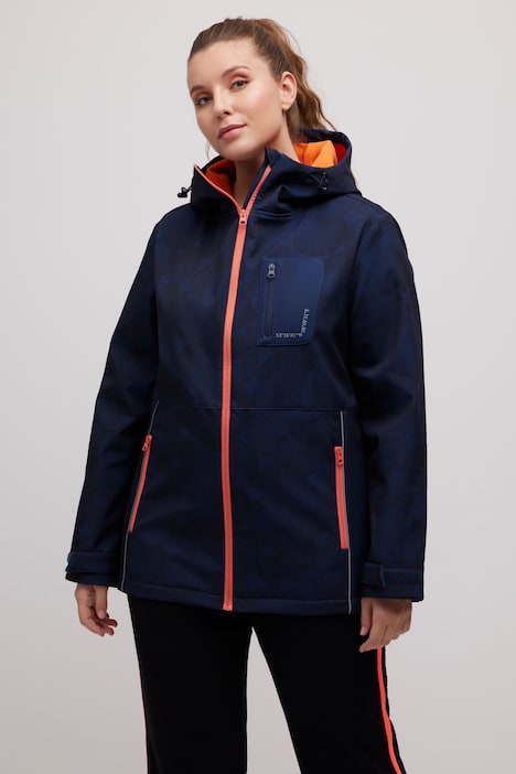 Softshelljacke, Muscheln, wasserabweisend, Kapuze