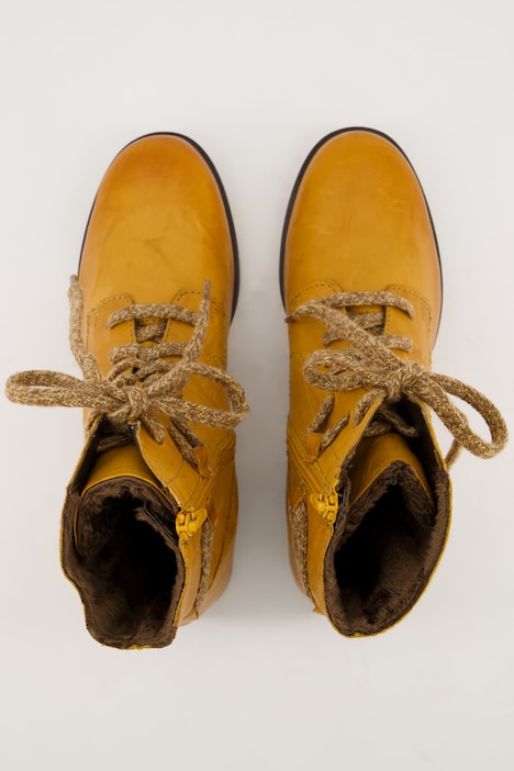 Josef Seibel Leder-Stiefeletten, Plüschfutter, Zipper