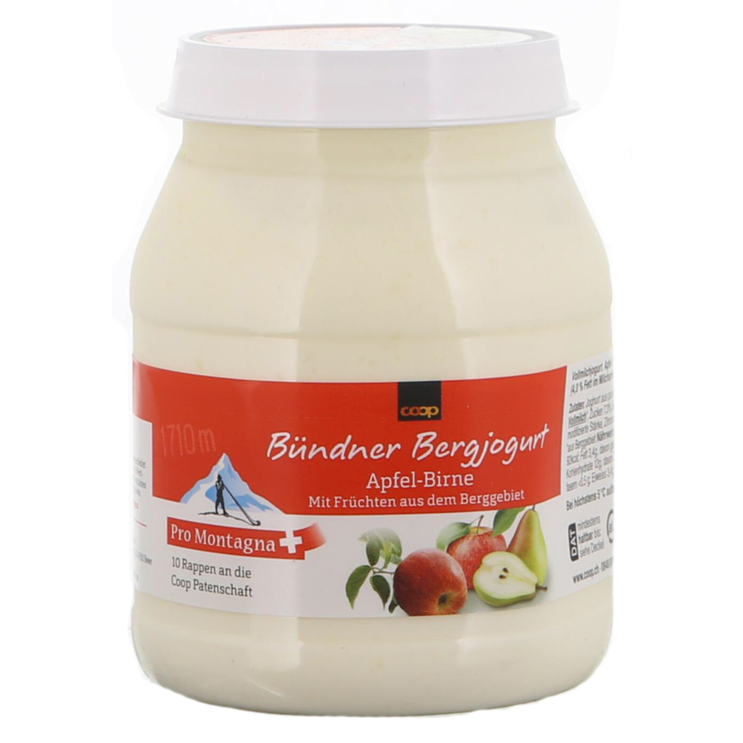 Pro Montagna Bündner Bergjoghurt Apfel & Birne