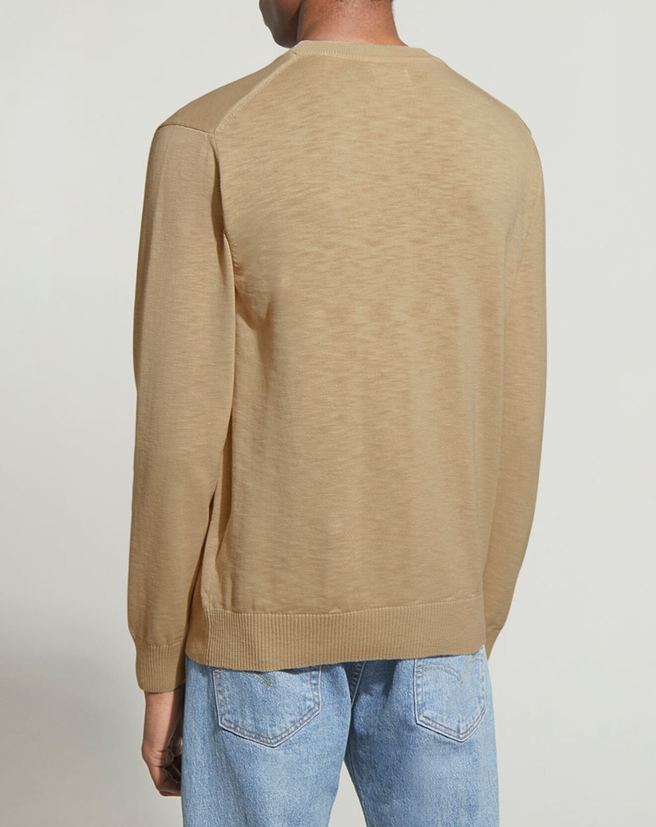 Gant Pull en maille flammée beige