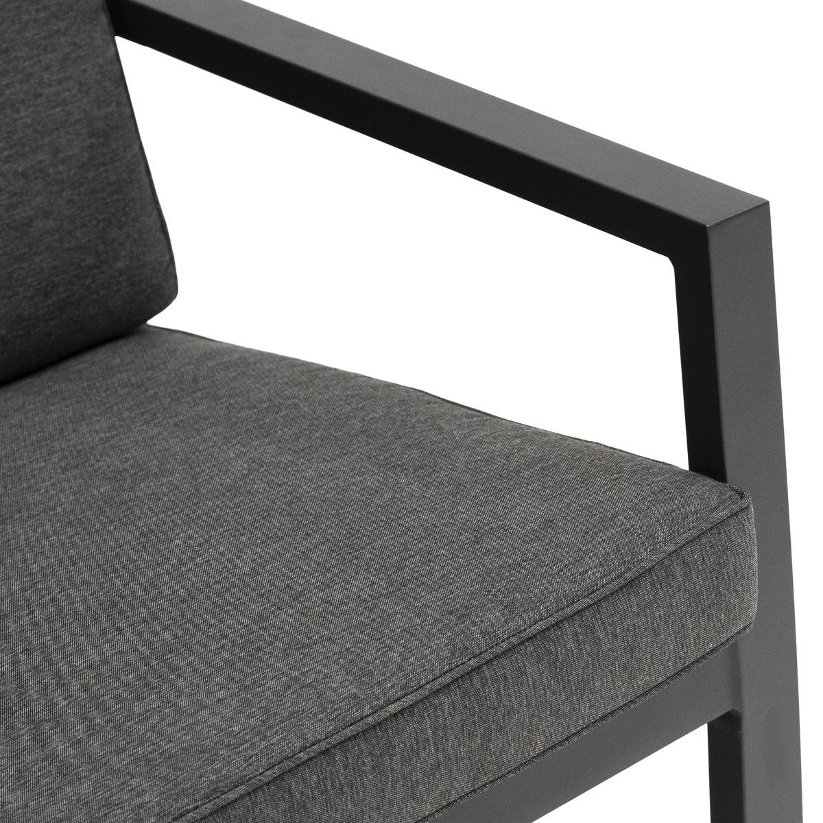 CANAPE PAVANE GRAPHITE 2 PLACES